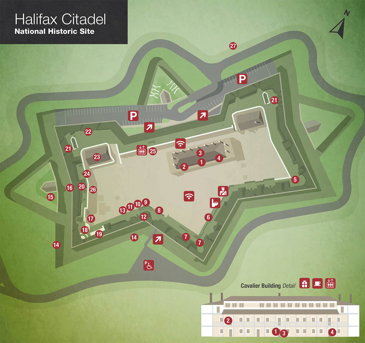 Map of Halifax Citadel